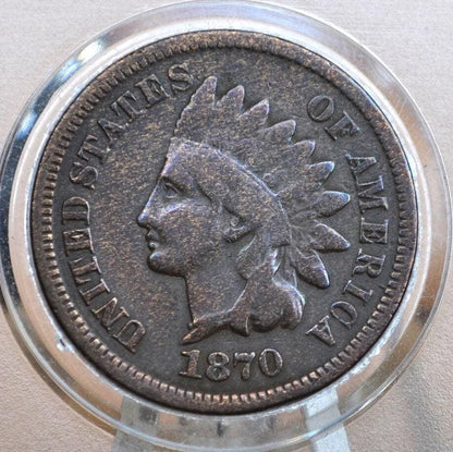 1870 Indian Head Penny - Key Date Indian Head - Choose by Grade - 1870 US 1 Cent 1870 Indian Head Cent 1870