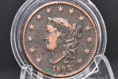 1832 Matron Head Large Cent - Choose by Grade / Coin - 1832 Liberty Head Cent - 1832 US One Cent - Matron Head 1816 to 1835