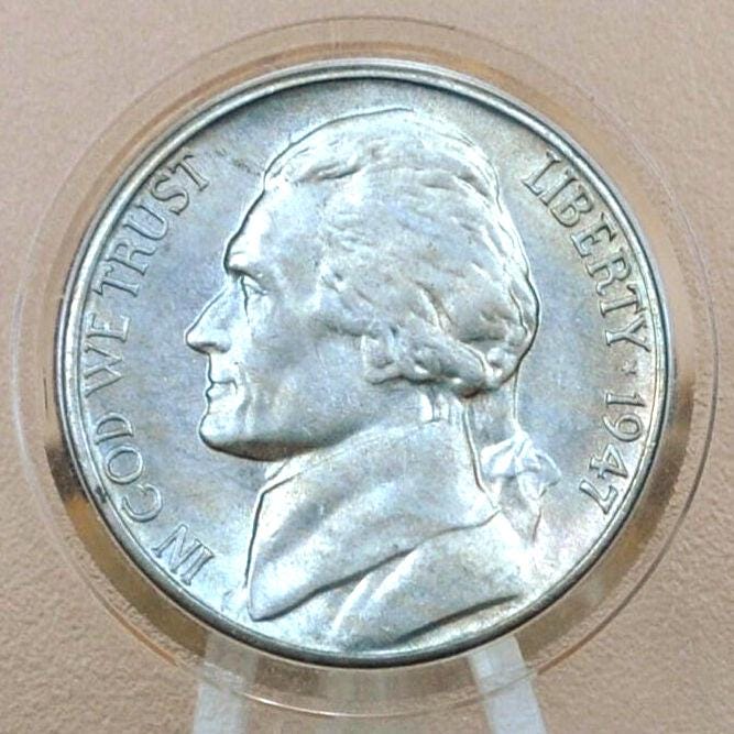 1947 PDS Jefferson Nickels - P,D,S - Choose by Mint Mark and Grade - 1947 S Jefferson Nickel 1947 D Jefferson Nickel 1947 P