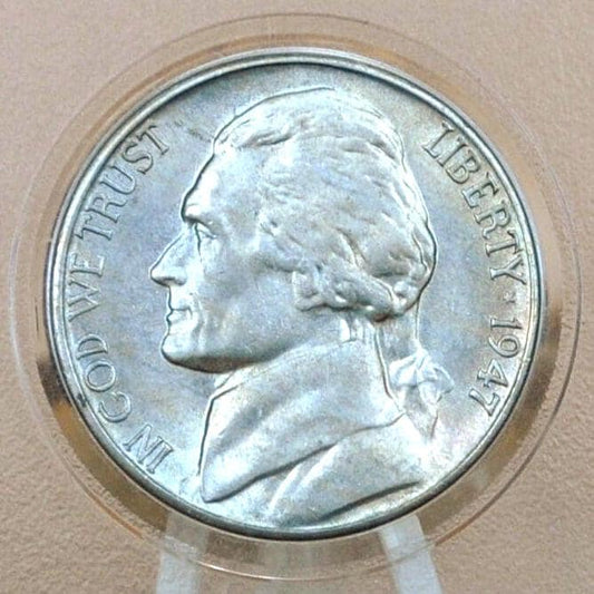1947 PDS Jefferson Nickels - P,D,S - Choose by Mint Mark and Grade - 1947 S Jefferson Nickel 1947 D Jefferson Nickel 1947 P