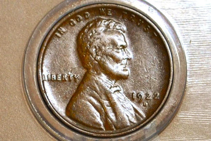 1922-D Wheat Penny - Denver Mint 1922 Wheat Ear Cent - 1922 D Wheat Back Cent - 1922 D Penny Wheat Back - Key Date