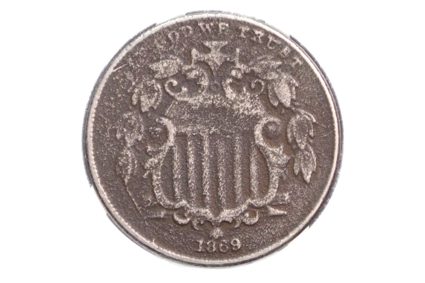 1869 Shield Nickel - Choose by Grade / Condition - 1869 Nickel - Shield Type Nickel 1800's - Shield Nickels