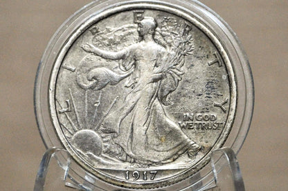1917 Walking Liberty Silver Half Dollar - Choose by Grade - Philadelphia Mint - 1917-P Walking Liberty Half Dollar - 1917 P Half Dollar