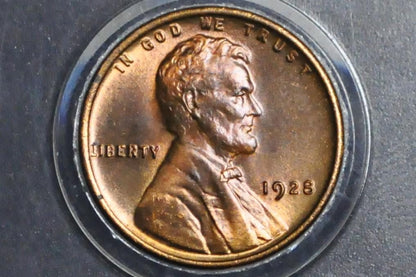 1928-S Wheat Penny - F/VF (Fine to Very Fine) Grade / Condition - San Francisco Mint - 1928S Wheat Ear Cent / 1928S Lincoln Wheat