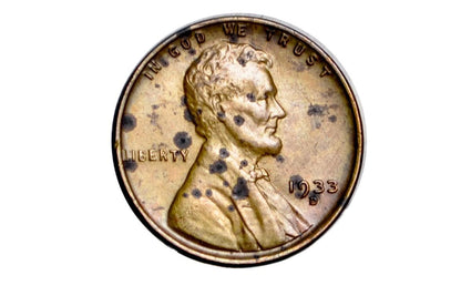 1933-D Wheat Penny - Red / BU - Denver Mint - 1933D Wheat Ear Cent - 1933 D Cent, Rarer Penny, Higher Grade