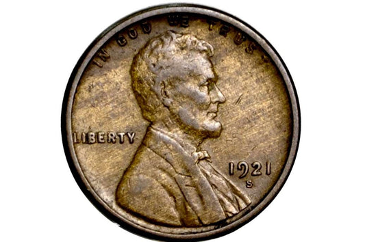 1921-S Wheat Penny - Choose Grade Level - 1921S Wheat Penny - Condition - 1921 S Penny - 1921 Cent - 1921 Lincoln Cent