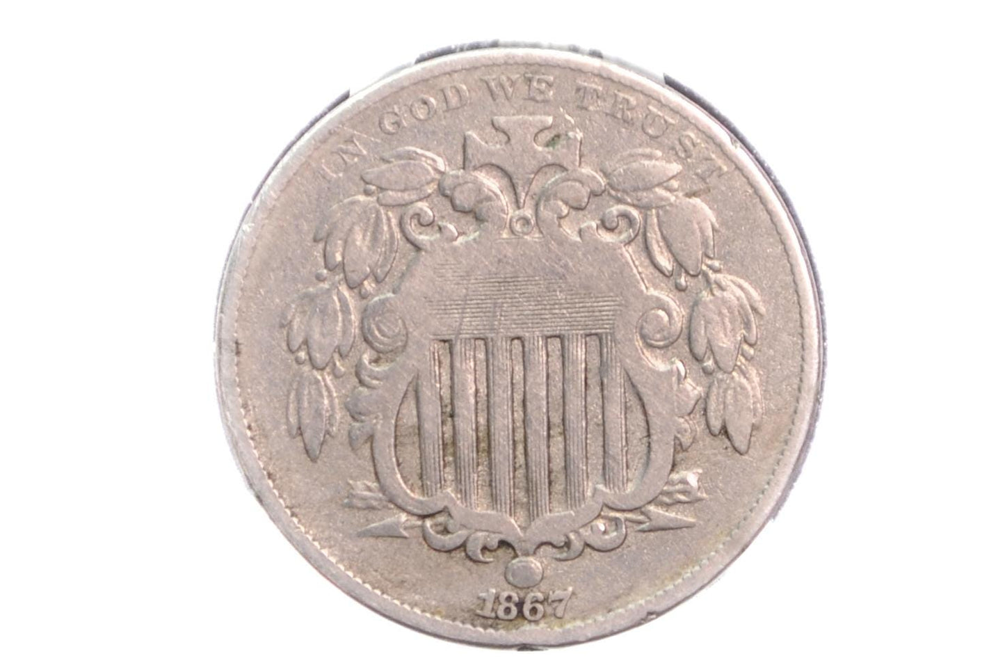 1867 Shield Nickel Without Rays - Various Conditions, Choose by Coin! - 1867 US Nickel -Shield Type Nickel 1800's- Shield Nickels