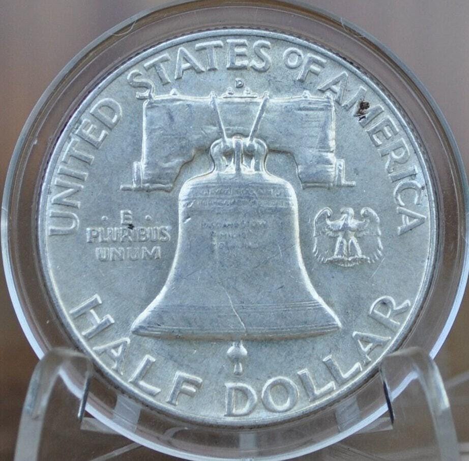 1950 Franklin Half Dollar- P&D Mints, Choose by Grade and Mint - 1950P Silver Half Dollar 1950 D - Ben Franklin Half Dollar 1950 P