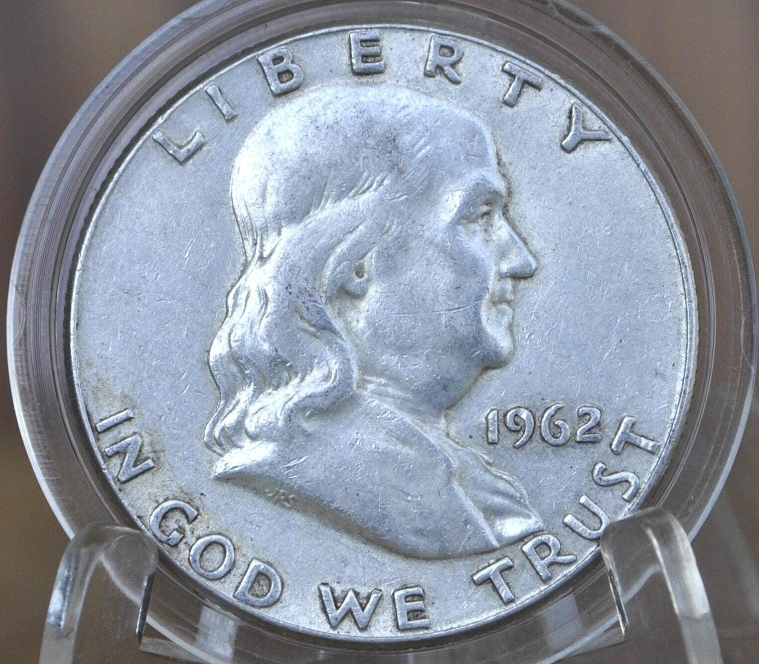 1962 Franklin Half Dollar P&D Mints - Silver Half Dollar 1962 Ben Franklin Half Dollar - 1962 D Franklin Half 1962 P