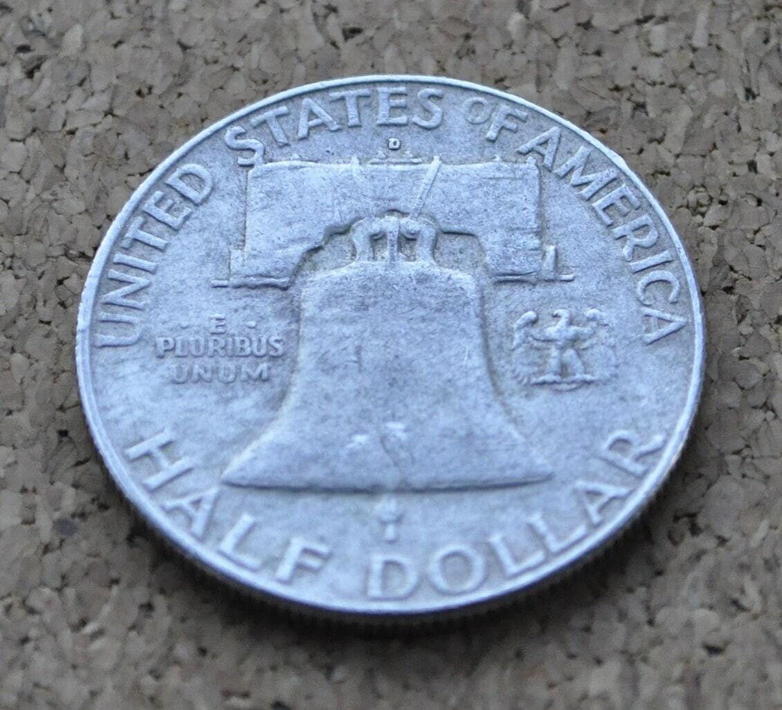 1963 D Franklin Half Dollar - XF-BU Choose by Grade - Denver Mint - 1963 D Silver Half Dollar - 1963 D Franklin Half Dollar 1963 D