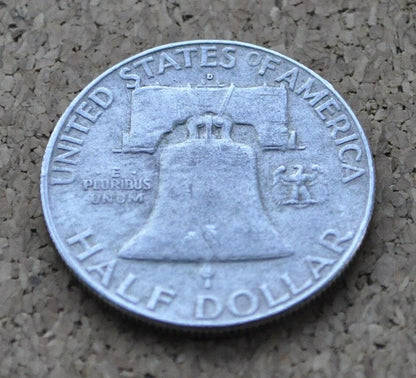 1963 D Franklin Half Dollar - XF-BU Choose by Grade - Denver Mint - 1963 D Silver Half Dollar - 1963 D Franklin Half Dollar 1963 D