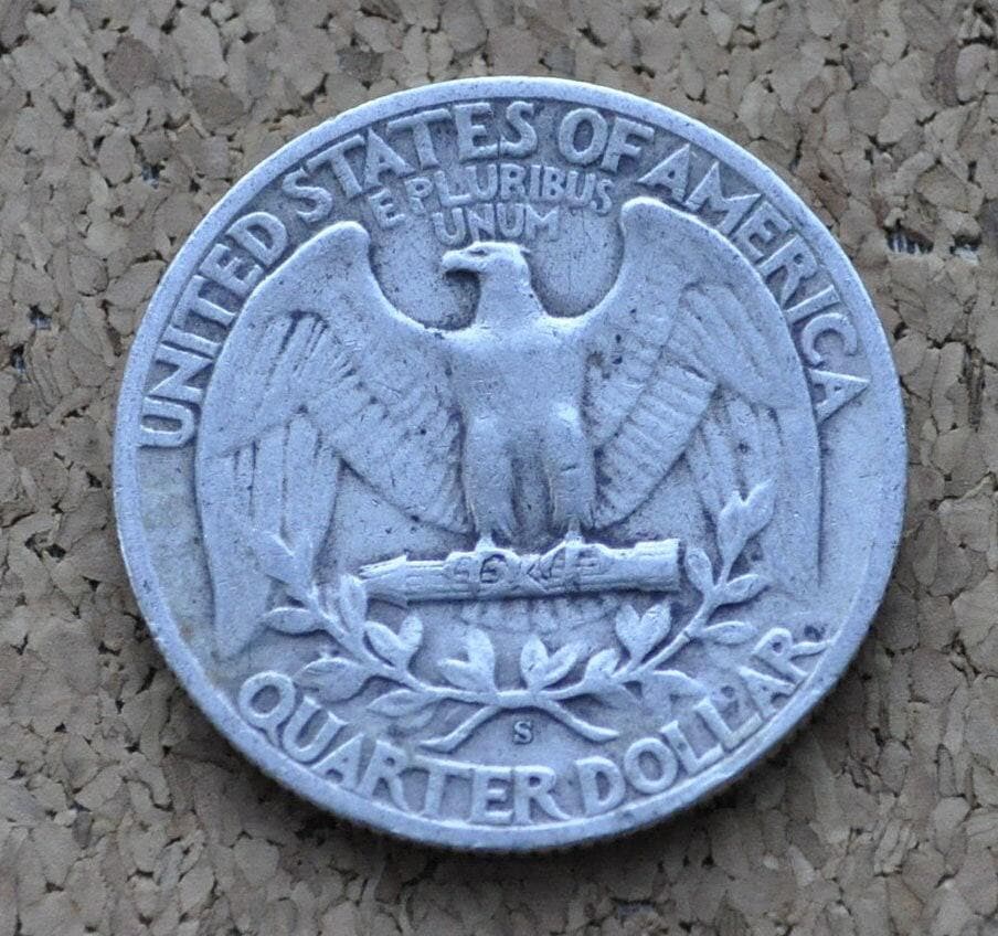1944 S Washington Quarter - F-AU (Fine to About Uncirculated) Grades; Choose by grade - San Francisco Mint - Silver Quarter - 1944 S Quarter