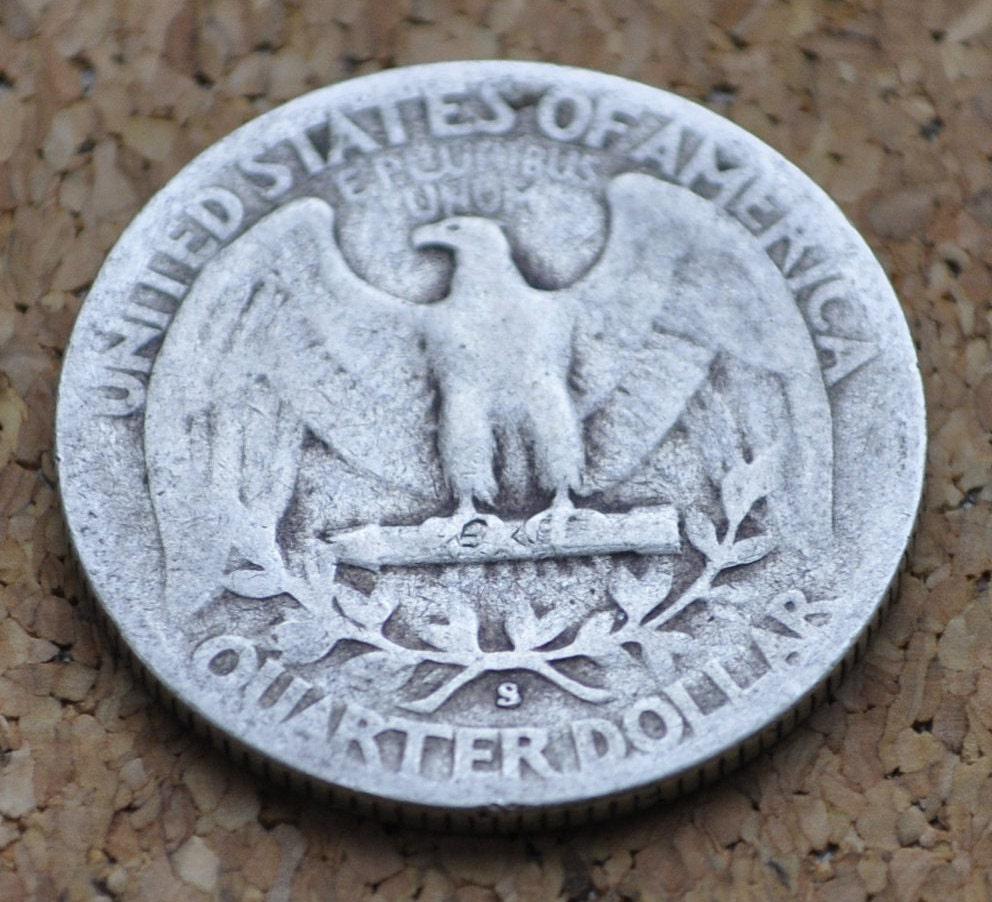 1948 PDS Washington Silver Quarter - San Francisco, Denver, Philadelphia Mints - 1948 Quarter 1948 D Washington 1948 S Silver Quarter