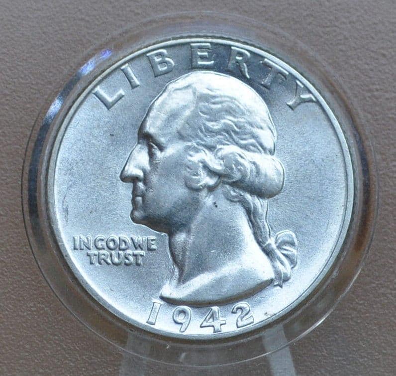 1942, P,D,S Washington Quarters - Choose by Grade & Mint - 1942-D Washington / 1942 S Washington Silver Quarter 1942D Quarter 1942