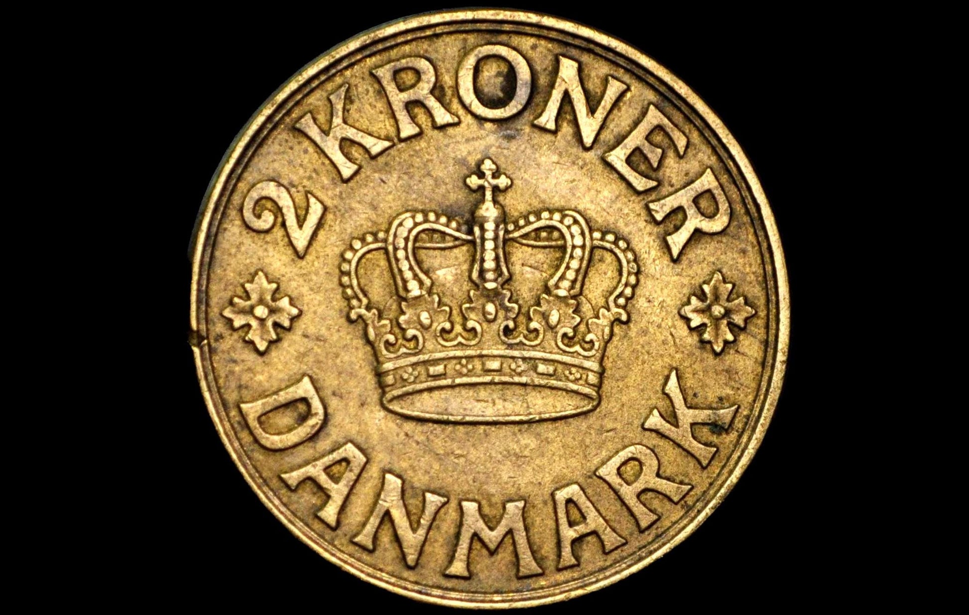 Denmark Heart Kroner Coin - Great Condition - Danmark Kroner - Two Hearts Coin - Ideal for Jewelry - Heart Coins