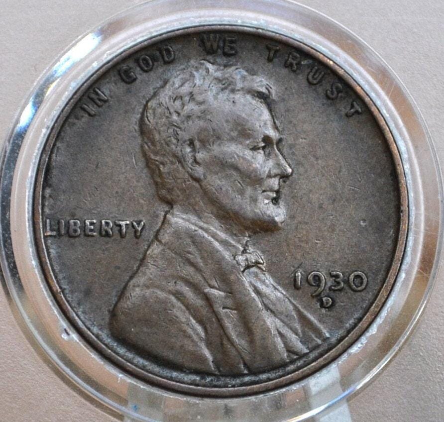 1930 P,D,S Wheat Pennies - All 3 Mints - Choose by Mint and Grade - 1930 Wheat Cents - 1930D Wheat Cent 1930S Penny - Great Depression Era