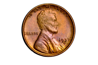1937 P,D,S Wheat Pennies - Choose By Mint & Grade - 1937 P Wheat Ear Cent 1937D Wheat Back Cent 1937 S