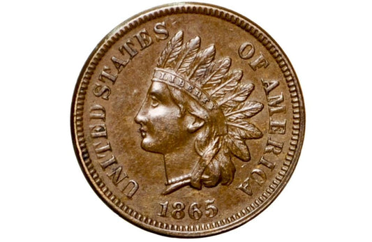 1865 Indian Head Penny - Choose by Grade - Civil War Era Coin - 1865 Cent US One Cent 1865 Indian Head Cent - Early Date