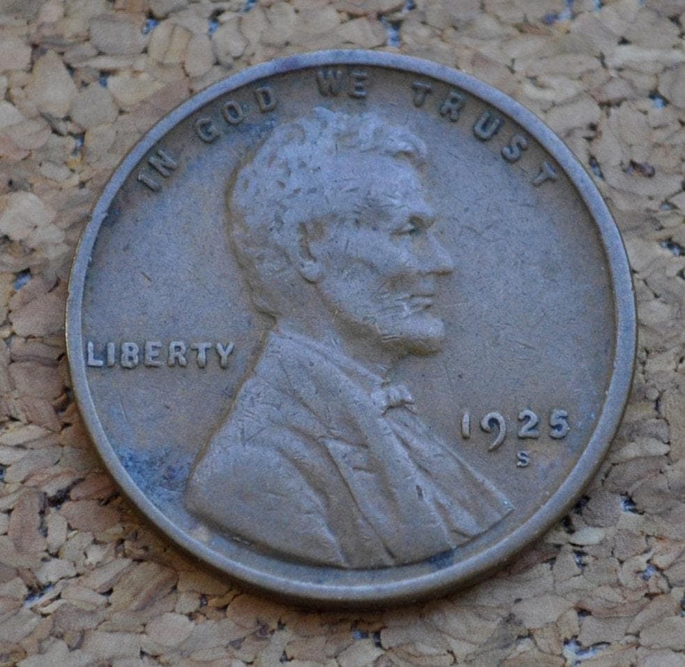 1925 P,D,S Wheat Pennies - Choose by Mint & Grade - Good to Very Fine - 1925 S Wheat Ear Cent, Better Date - 1925 D Wheat Cent 1925 P