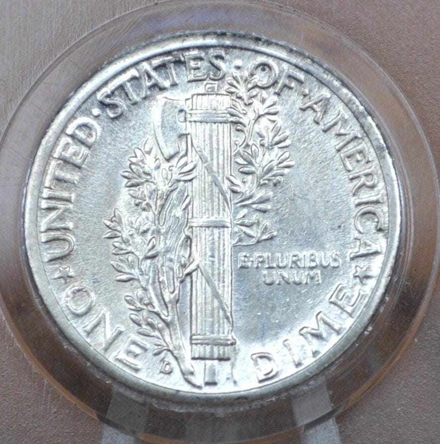 1945 Mercury Silver Dimes, P,D,S - Choose by Mint & Grade - 1945 D Winged Liberty Head Silver Dime 1945 S Dime 1945