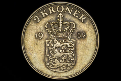 Denmark Heart Kroner Coin - Great Condition - Danmark Kroner - Two Hearts Coin - Ideal for Jewelry - Heart Coins