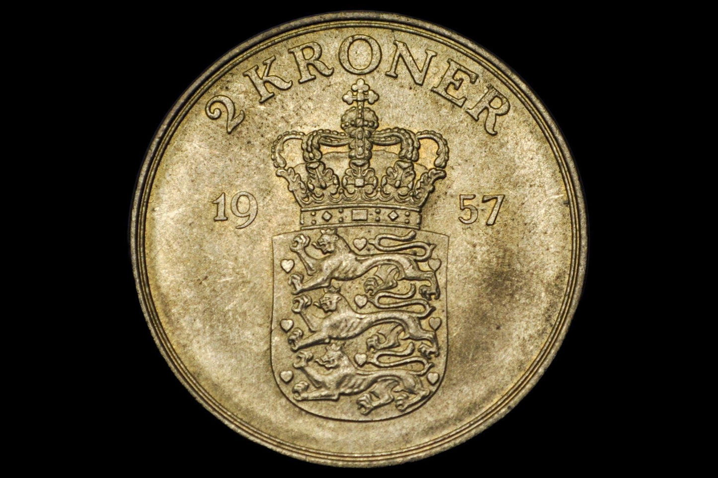 Denmark Heart Kroner Coin - Great Condition - Danmark Kroner - Two Hearts Coin - Ideal for Jewelry - Heart Coins