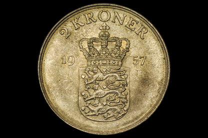 Denmark Heart Kroner Coin - Great Condition - Danmark Kroner - Two Hearts Coin - Ideal for Jewelry - Heart Coins