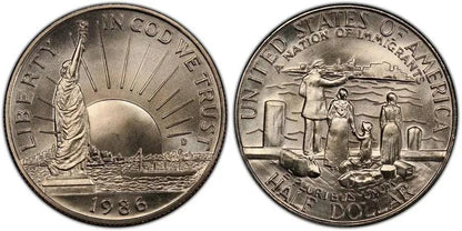 1986-S Statue of Liberty Centennial Half Dollar - Proof, Clad - San Francisco Mint - 1986 S Commemorative Half Dollar A Nation of Immigrants