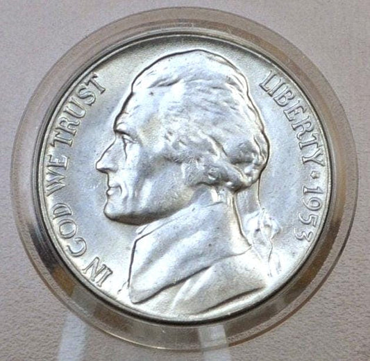 1953 Jefferson Nickel, PDS, Choose by Mint Mark and Grade - Nickel 1953 S Jefferson, Nickel 1953 P Jefferson, Nickel 1953 S Jefferson