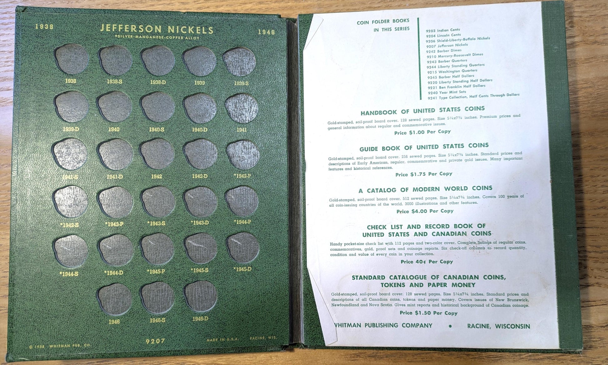 Dansco Nickel Albums, Liberty Head, Buffalo, Jefferson - Multiple Types! No. 7112 Buffalo Nickels Dansco 7111 Liberty, 7113 Jefferson