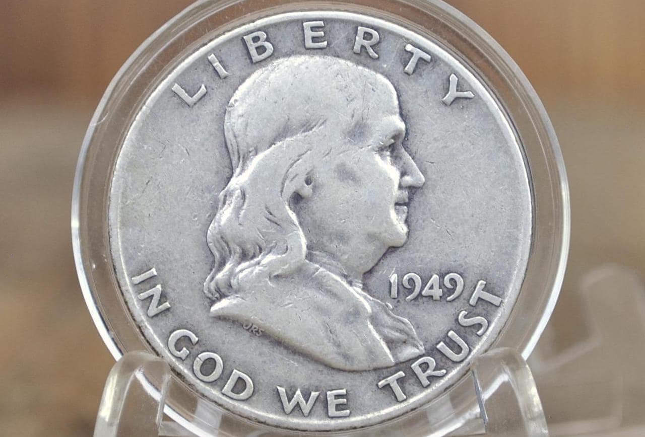 1949, P,D,S Franklin Half Dollar - Choose by Grade & Mint! - 1949S Ben Franklin Silver Half Dollar 1949 D Half Dollar 1949P
