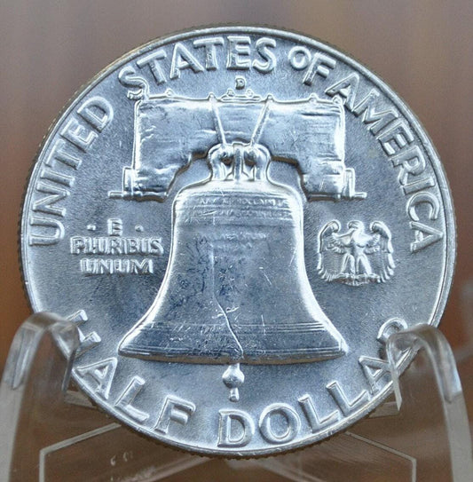 1962 D Benjamin Franklin - Silver Half Dollar - 1962 Ben Franklin Half Dollar - 1962 D Franklin Half - Denver Mint - 1962 D Half Dollar