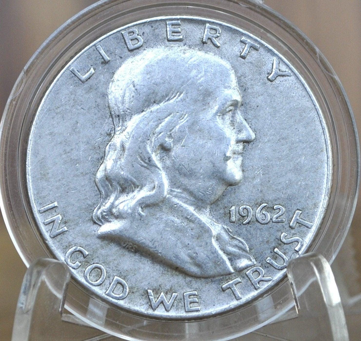 1962 Franklin Half Dollar P&D Mints - Silver Half Dollar 1962 Ben Franklin Half Dollar - 1962 D Franklin Half 1962 P