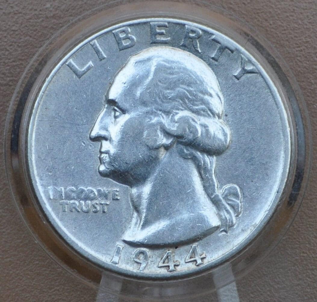 1944 S Washington Quarter - F-AU (Fine to About Uncirculated) Grades; Choose by grade - San Francisco Mint - Silver Quarter - 1944 S Quarter