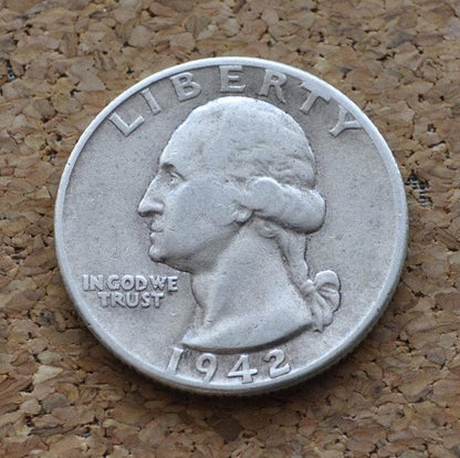 1942, P,D,S Washington Quarters - Choose by Grade & Mint - 1942-D Washington / 1942 S Washington Silver Quarter 1942D Quarter 1942