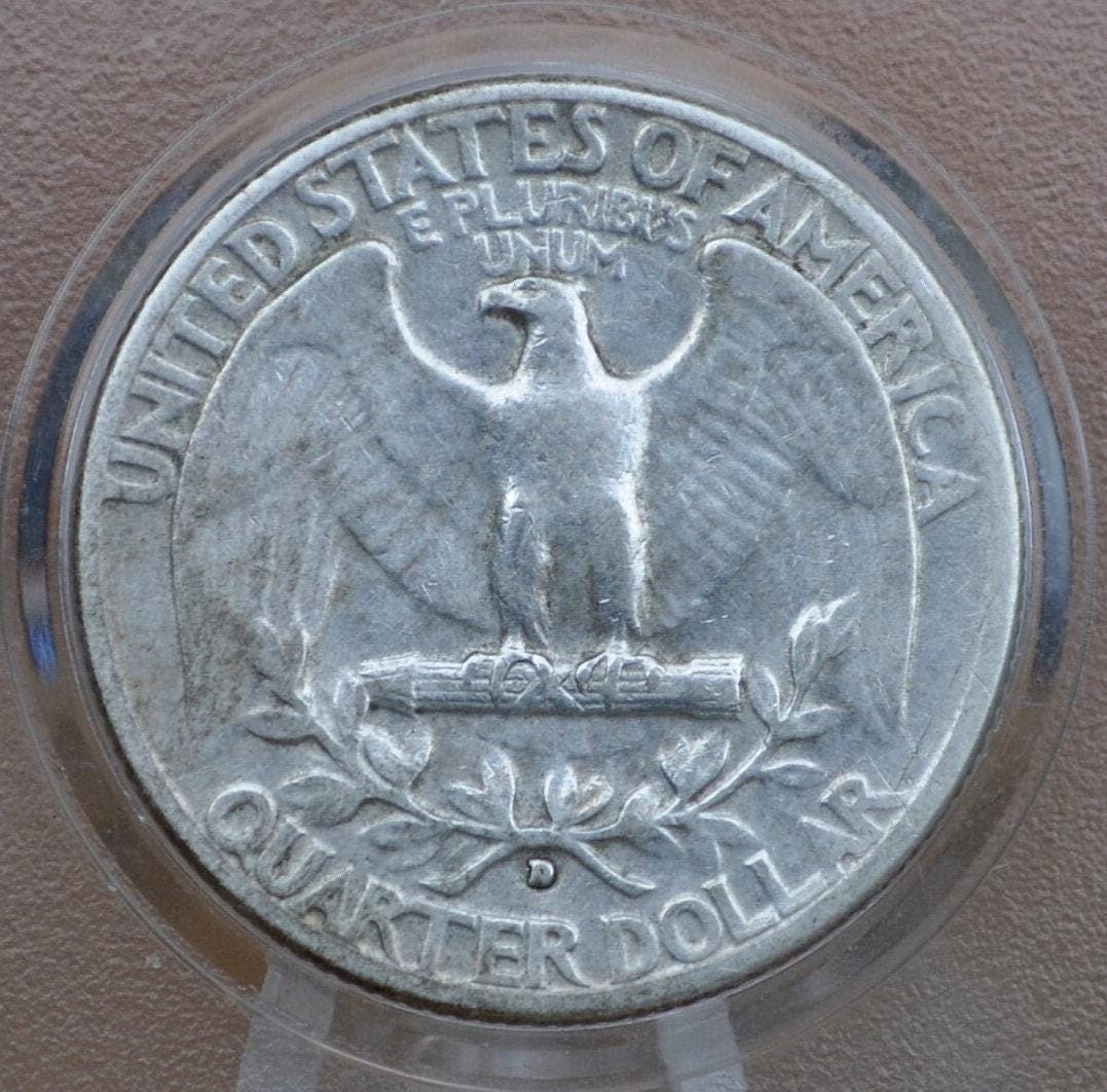 1946 D Washington Silver Quarter - VG-XF (Very Good to Extremely Fine) Grades; Choose by Grade - Denver Mint - Washington Quarter 1946 D