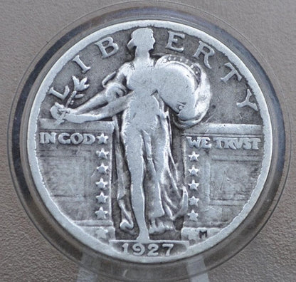 1927 Standing Liberty Silver Quarter - Choose by Grade / Condition - Liberty Quarter 1927 Quarter 1927 Silver Quarter