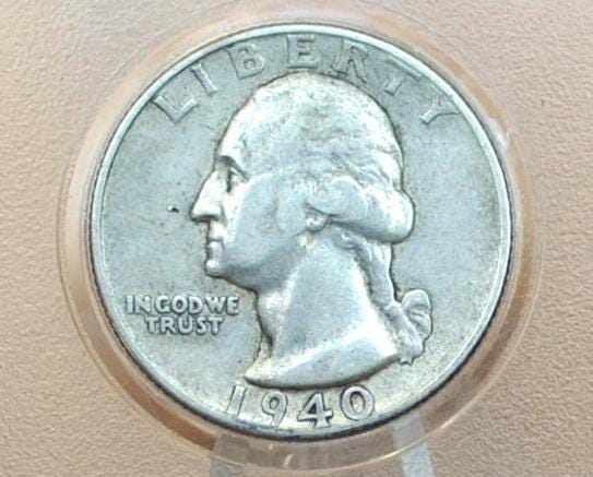1940 P,D,S Washington Silver Quarter - Choose by Grade & Mint - Washington Quarter 1940S Silver Quarter 1940D Quarter 1940 Quarter 1940 S