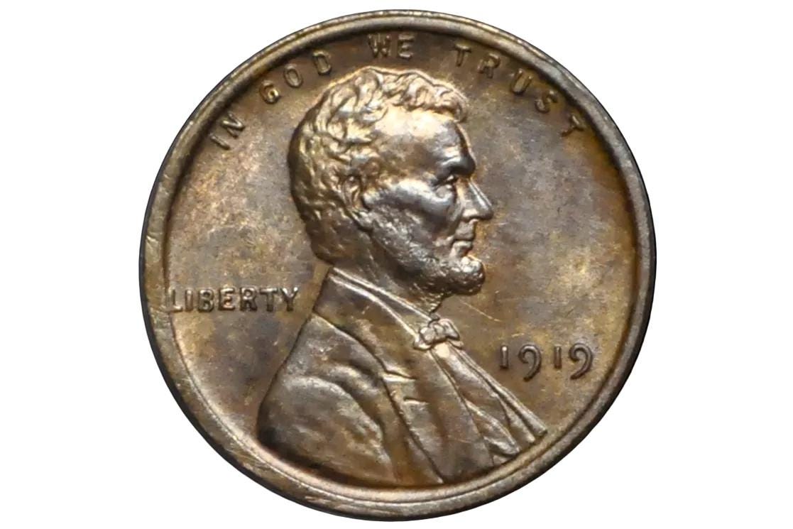 Uncirculated 1919 US 1 Penny