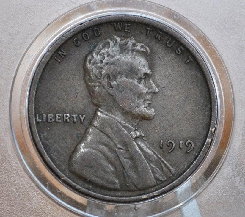 1919 Wheat Penny - Choose by Grade / Condition - 1919 P Wheat Ear Cent - Philadelphia Mint - WWI Era Coin - 1919 Lincoln Wheat Back 1919