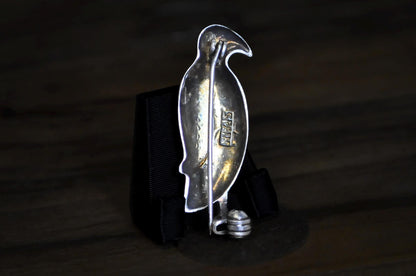 Vintage Sterling Silver Heraldic Eagle Brooch Filigree Tribal Scroll Design - Spain Bird Pin 925 Sterling Silver Openwork Figural Jewelry