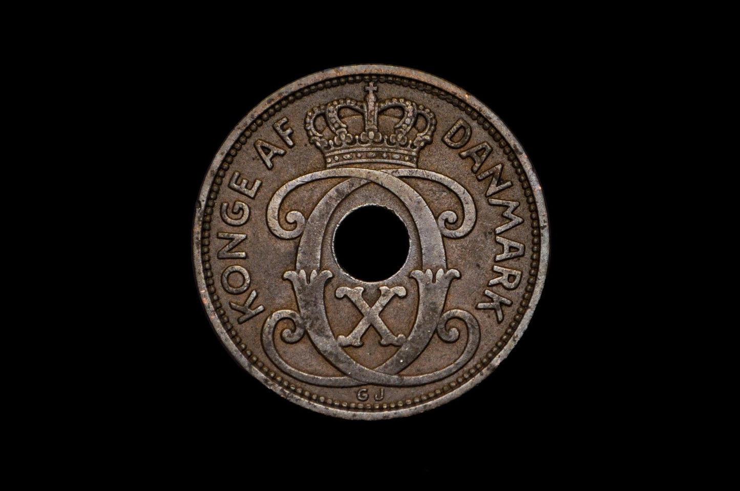Denmark Heart Kroner Coin - Great Condition - Danmark Kroner - Two Hearts Coin - Ideal for Jewelry - Heart Coins