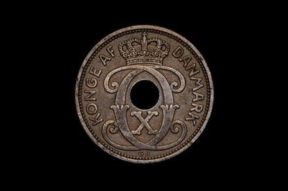 Denmark Heart Kroner Coin - Great Condition - Danmark Kroner - Two Hearts Coin - Ideal for Jewelry - Heart Coins