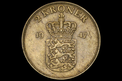 Denmark Heart Kroner Coin - Great Condition - Danmark Kroner - Two Hearts Coin - Ideal for Jewelry - Heart Coins