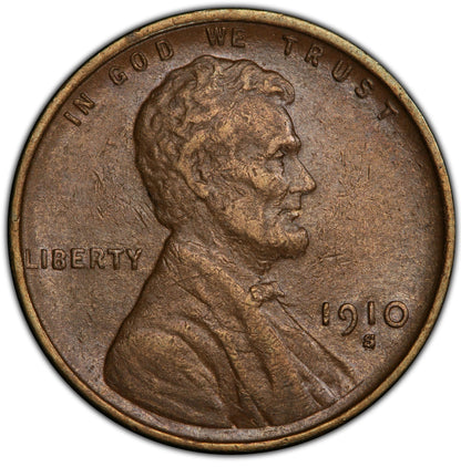 1910 P,S Wheat Penny - Choose by Grade - Wheat Ear Cent - San Francisco Philadelphia Mint - Semi-Key Date