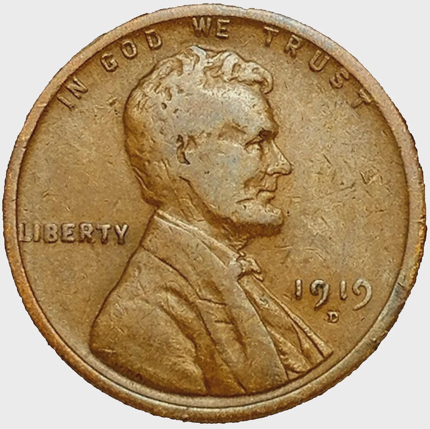 1919 P,D,S Wheat Penny - Choose by Mint and Condition - Wheat Ear Cent - Philadelphia Denver San Francisco - Lincoln