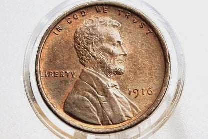 1916 P,D,S Wheat Pennies - Choose by Mint / Grade - Semi-Key Dates - World War I Era Coin - Wheat Ear Lincoln Cent