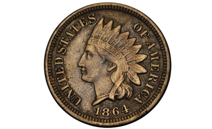 1864 Cupronickel Indian Head Penny - Choose by Grade - Good Early Date - Civil War Era - 1864 Copper Nickel Variety 1864