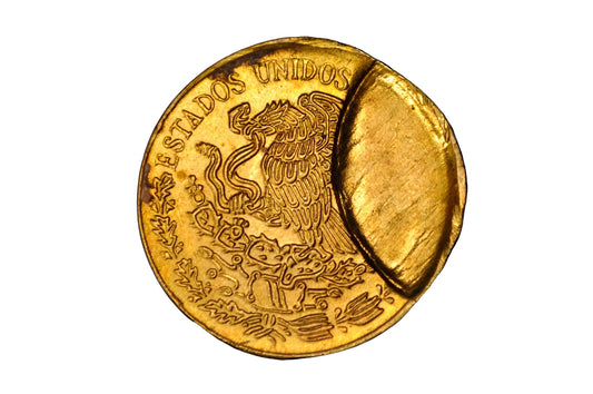 1975 Mexico 5 Centavos Josefa Ortiz de Dominguez Major Misaligned Die Error - Rare 1975 Mexico 5 Centavos One-Sided Misaligned Die Mint Erro