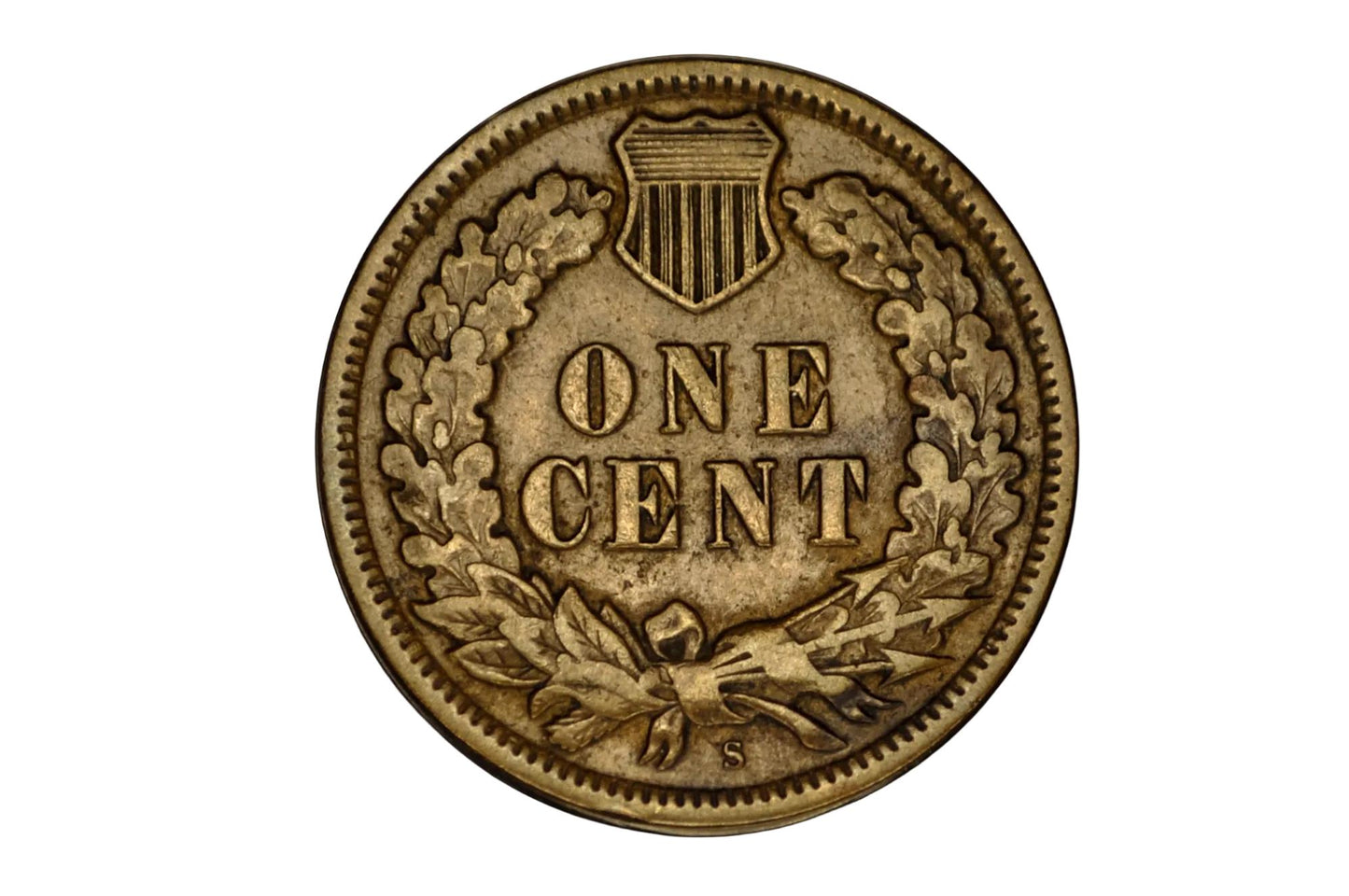 1909-S Indian Head Penny - Very Rare, Key Date - VG10 - 1909 S Us One Penny - 1909 S Mint Indian Head Cent 1909 S Mark